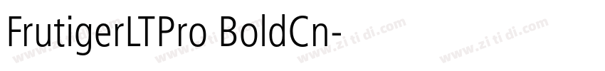 FrutigerLTPro BoldCn字体转换